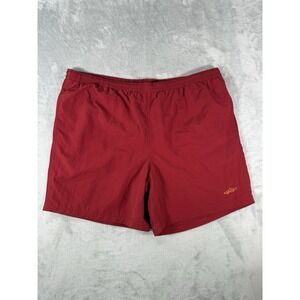 Orvis Shorts Mens XL‎ Burgundy Nylon Swim Trunks